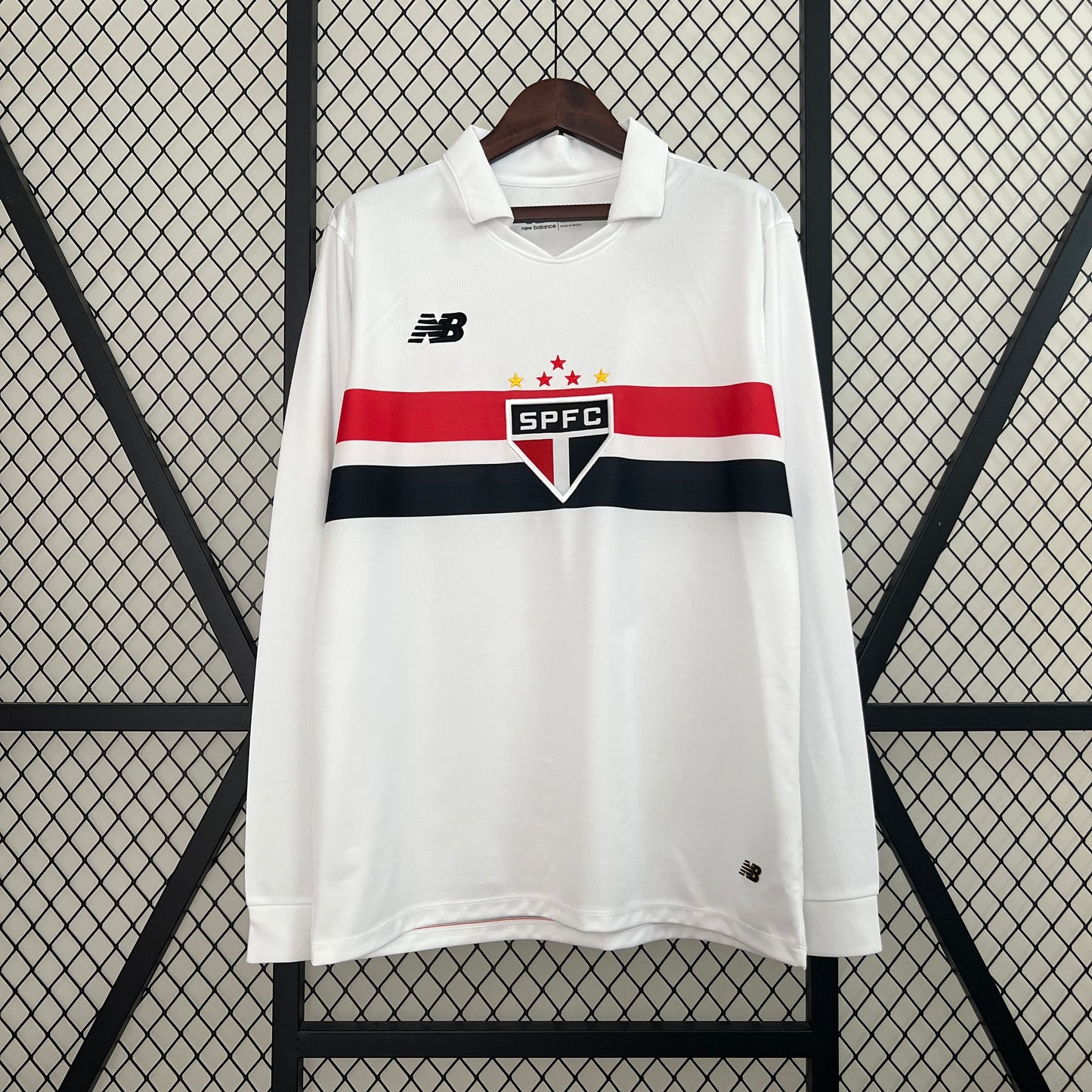 CAMISOLA MANGA LONGA DO SÃO PAULO 24/25 BRANCO