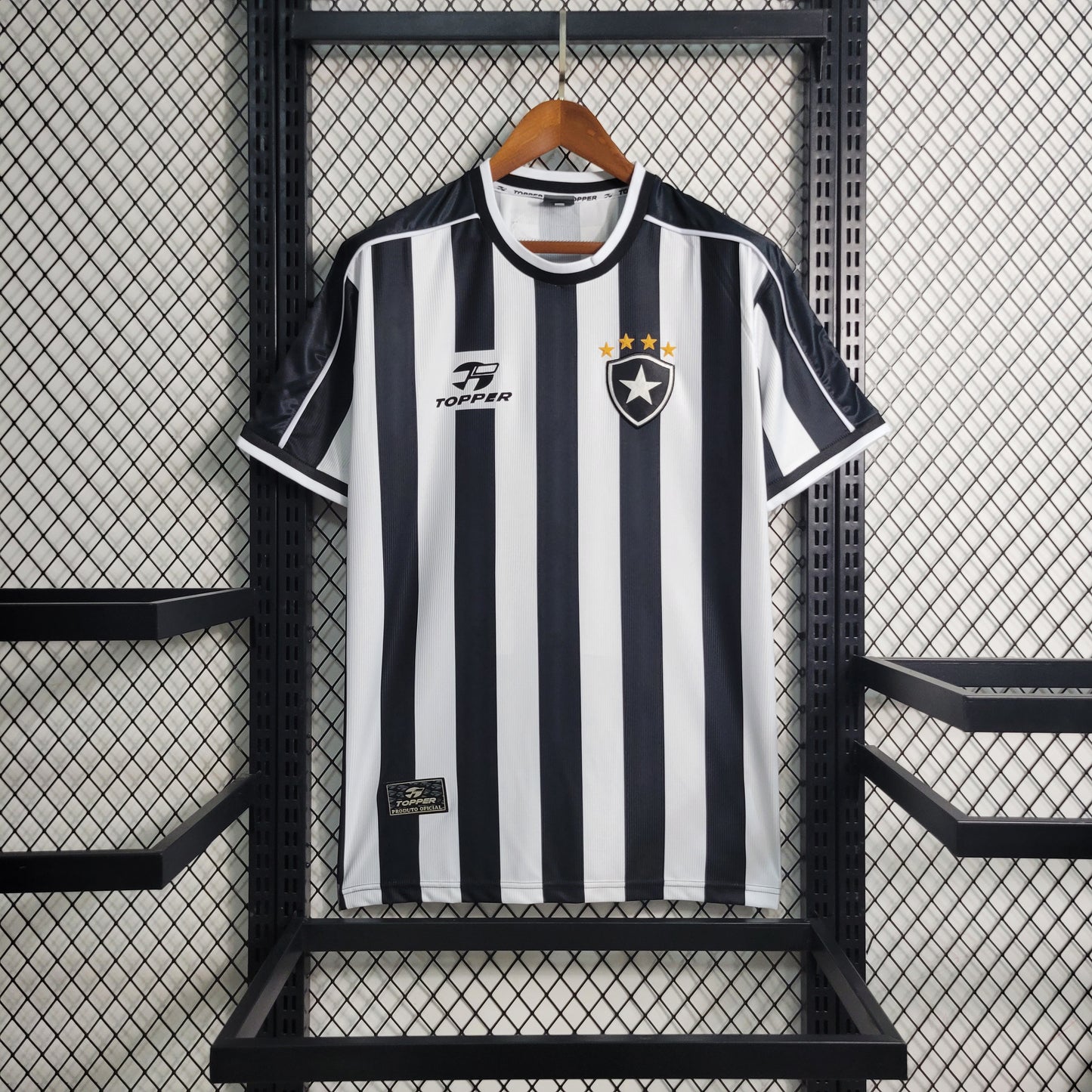CAMISA RETRÔ DO BOTAFOGO 99/00 PRETO E BRANCO