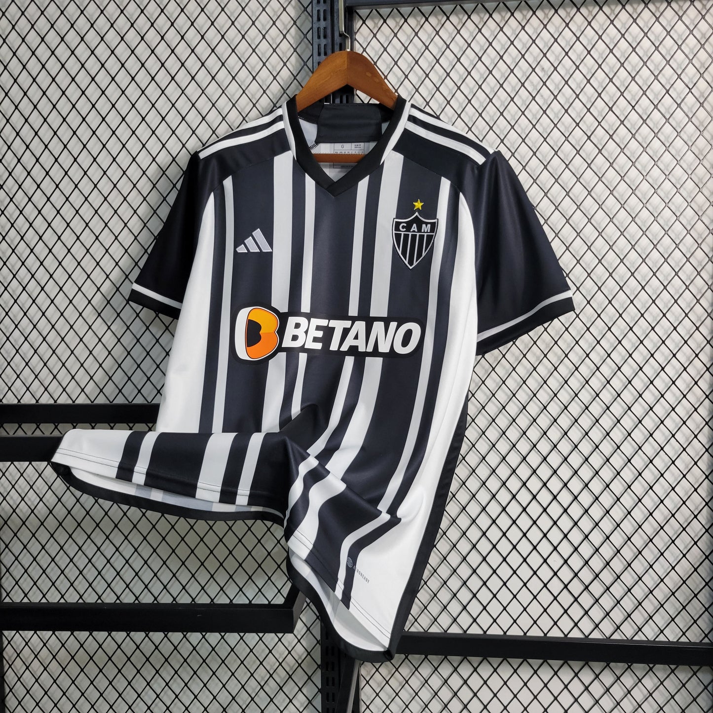 CAMISOLA DO ATLETICO MINEIRO 24/25 BRANCO E PRETO