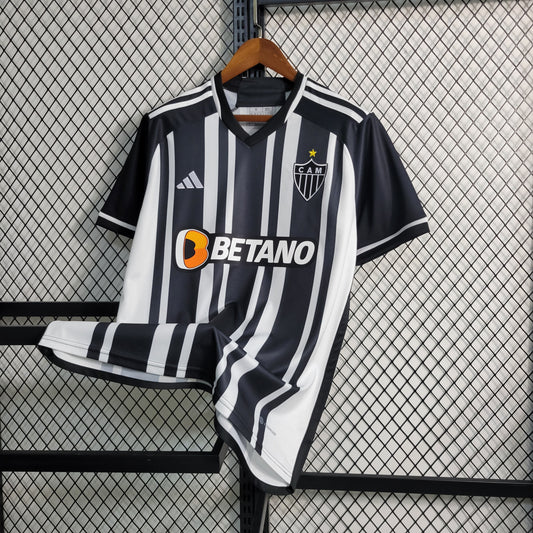 CAMISOLA DO ATLETICO MINEIRO 24/25 BRANCO E PRETO