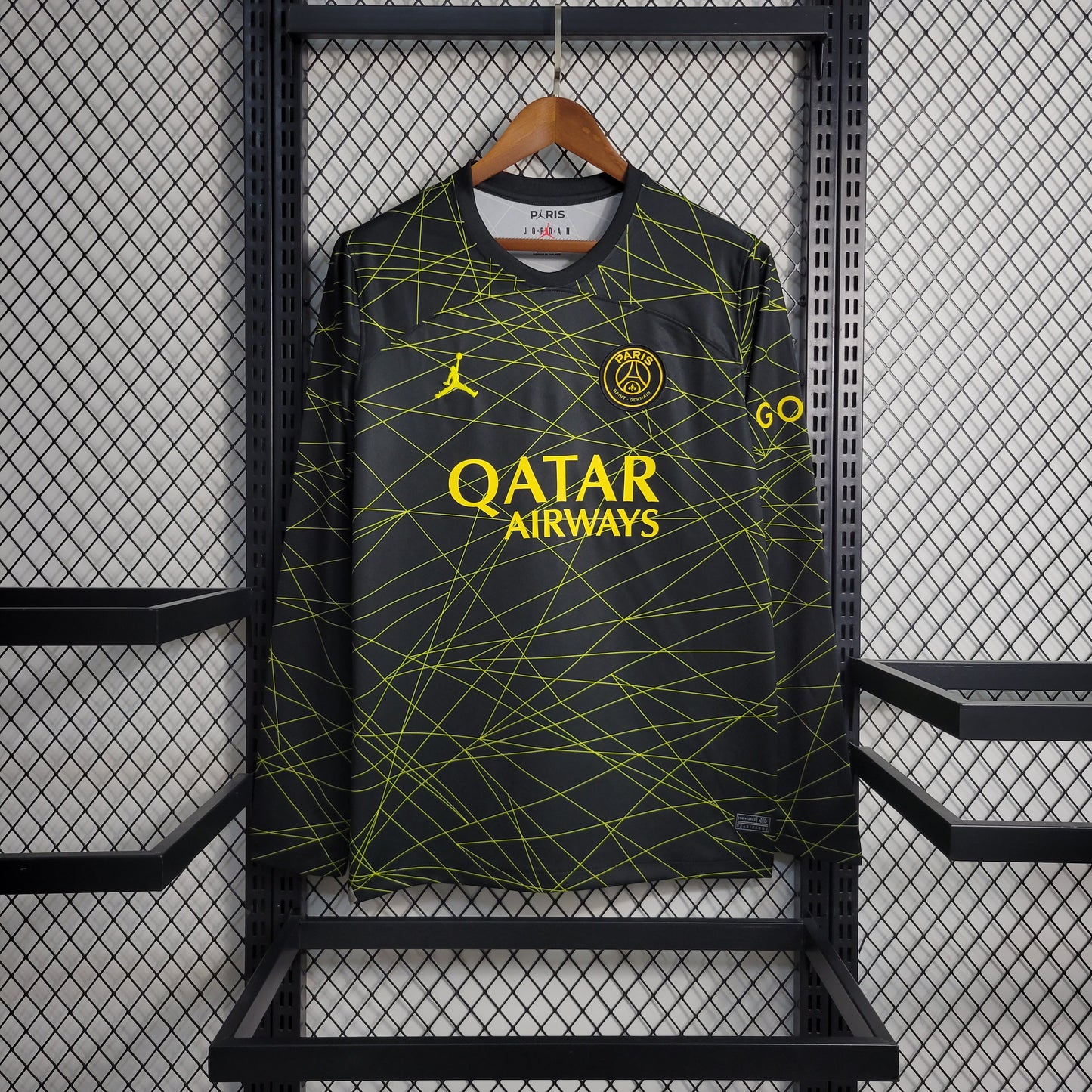 CAMISOLA MANGA LONGA DO PSG 24/25 PRETO EDIÇÃO ESPECIAL