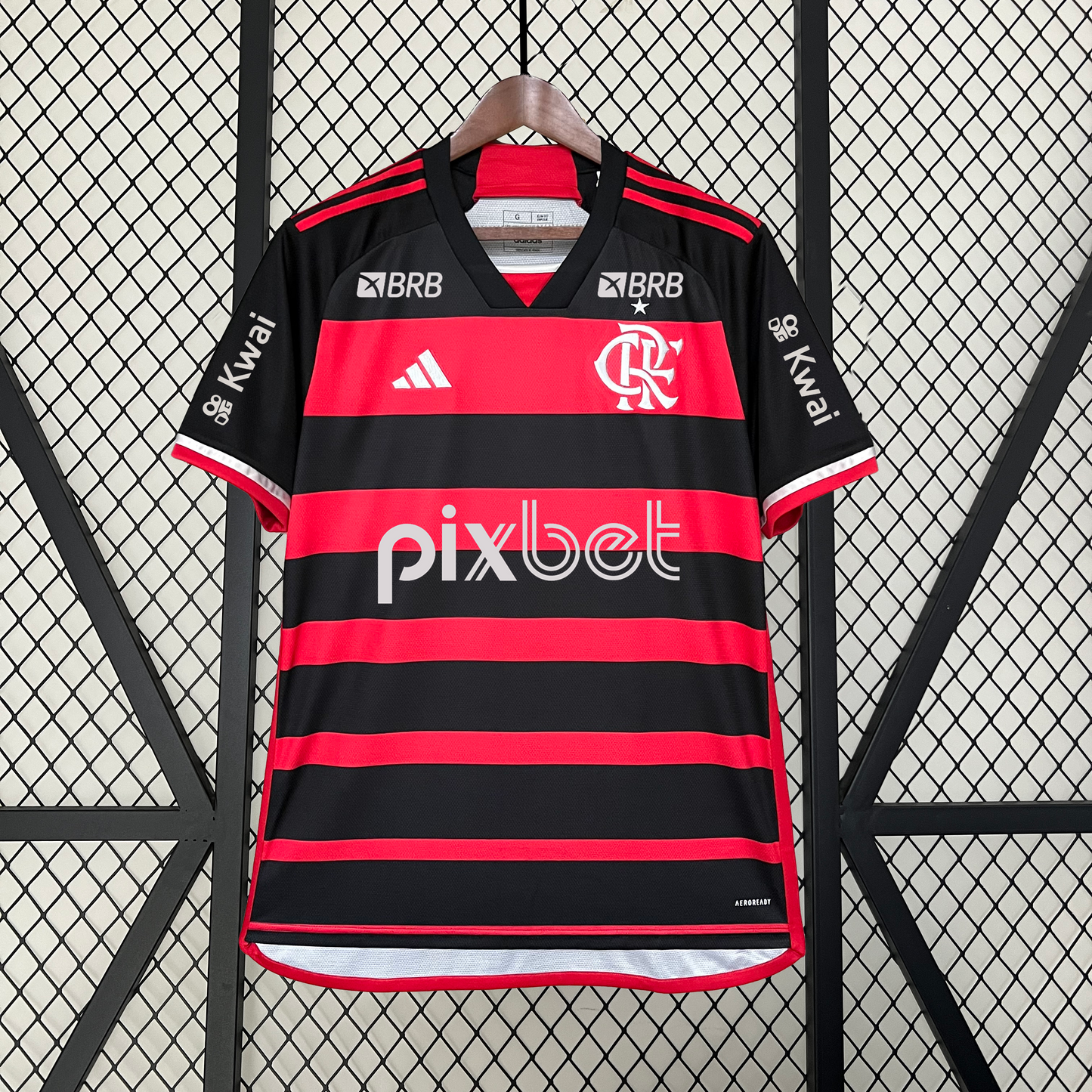 CAMISOLA DO FLAMENGO 24/25 VERMELHO E PRETO
