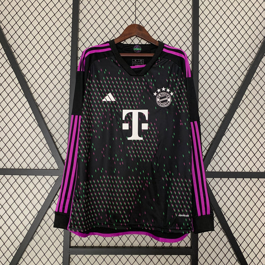 CAMISOLA MANGA LONGA DO BAYERN DE MUNIQUE 24/25 PRETO