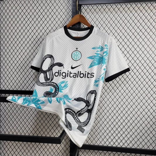 CAMISOLA DO INTER DE MILAN 24/25 BRANCO EDIÇÃO ESPECIAL