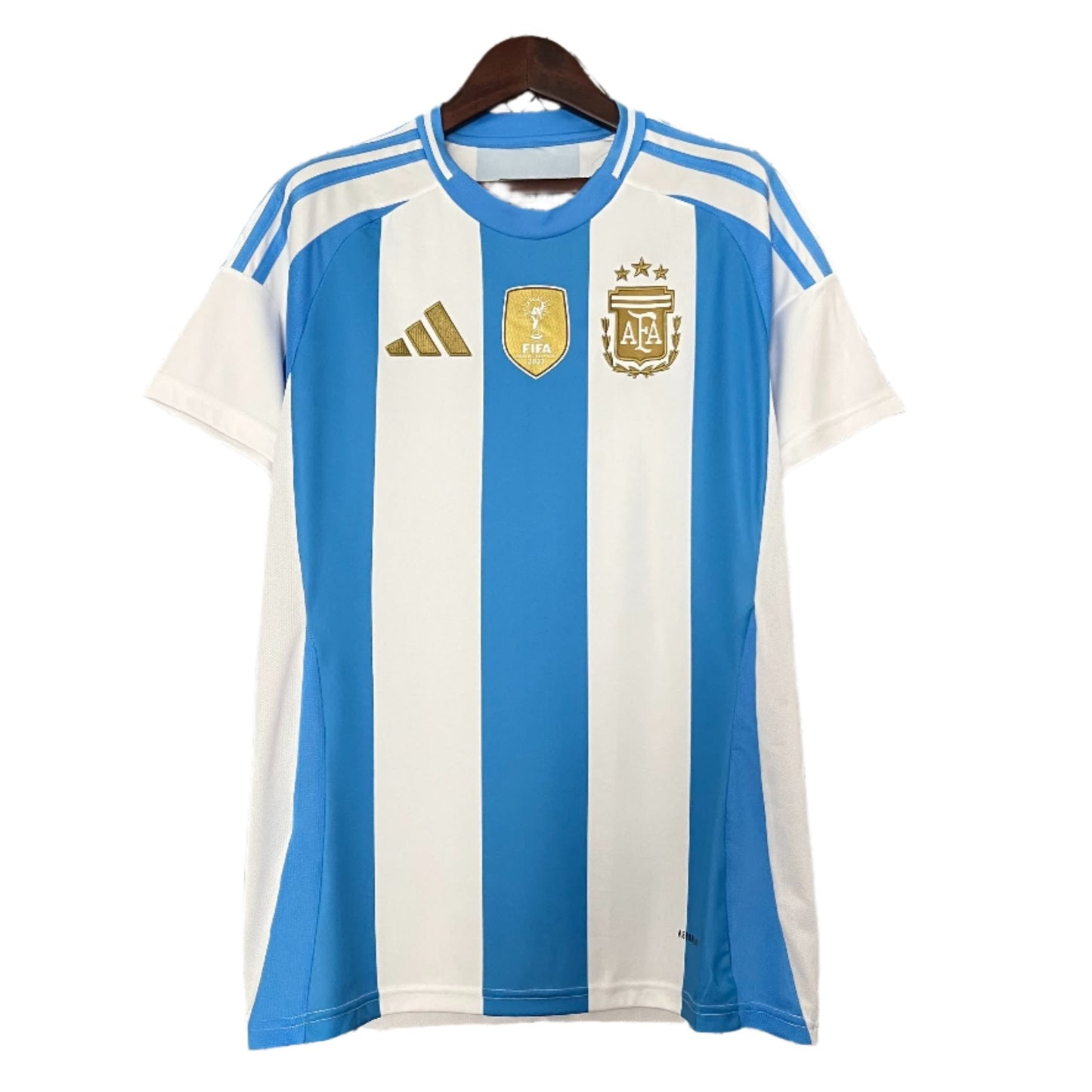 CAMISOLA DA SELEÇÃO DA ARGENTINA 24/25 AZUL E BRANCO