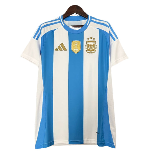 CAMISOLA DA SELEÇÃO DA ARGENTINA 24/25 AZUL E BRANCO